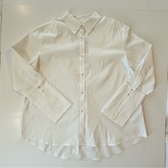 Misha Nonoo Women's White Husband style Button-up Shirt - NWT - Picture 6 of 15